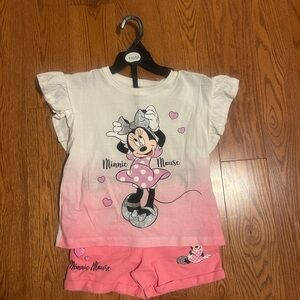 Minnie Mouse Pink and White Set